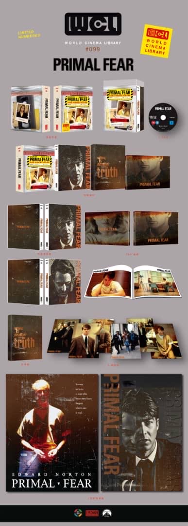 Primal Fear 4K UHD World Cinema Library WCL#099 Limited Edition