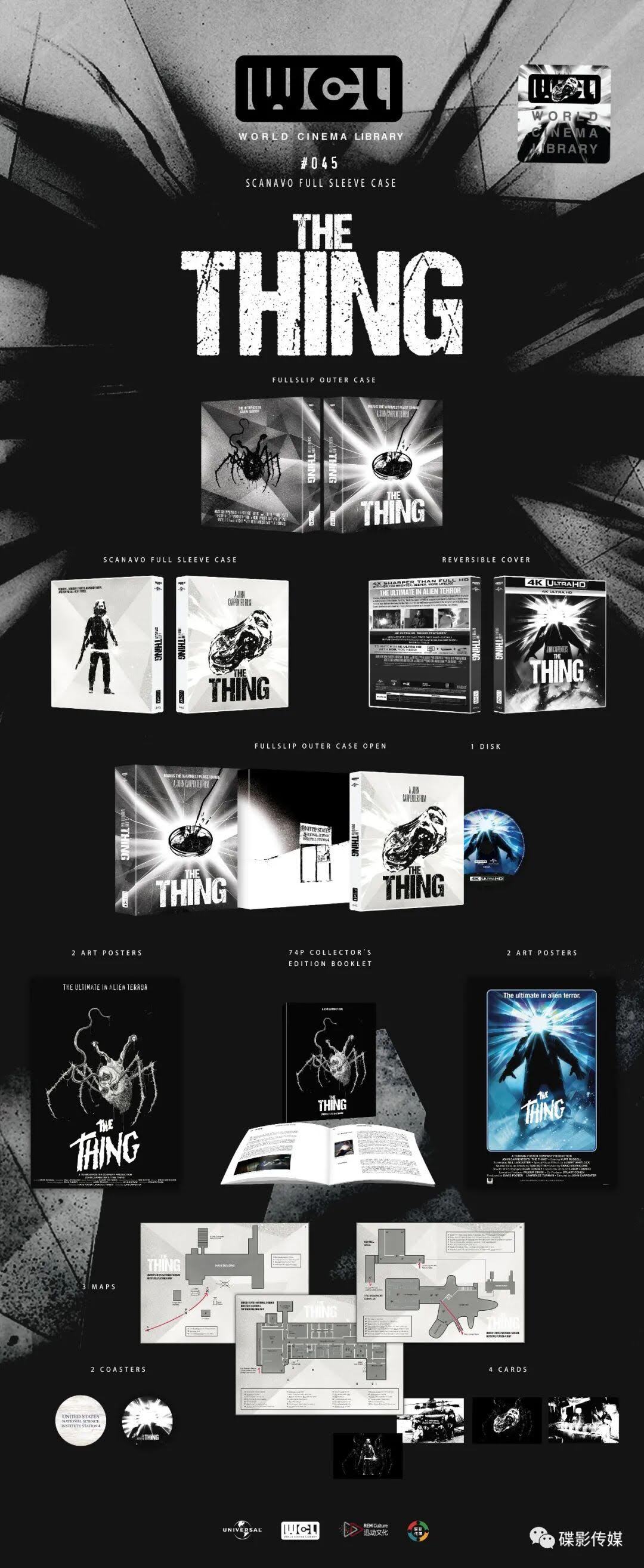 The Thing 4K UHD World Cinema Library WCL#045 Limited Edition