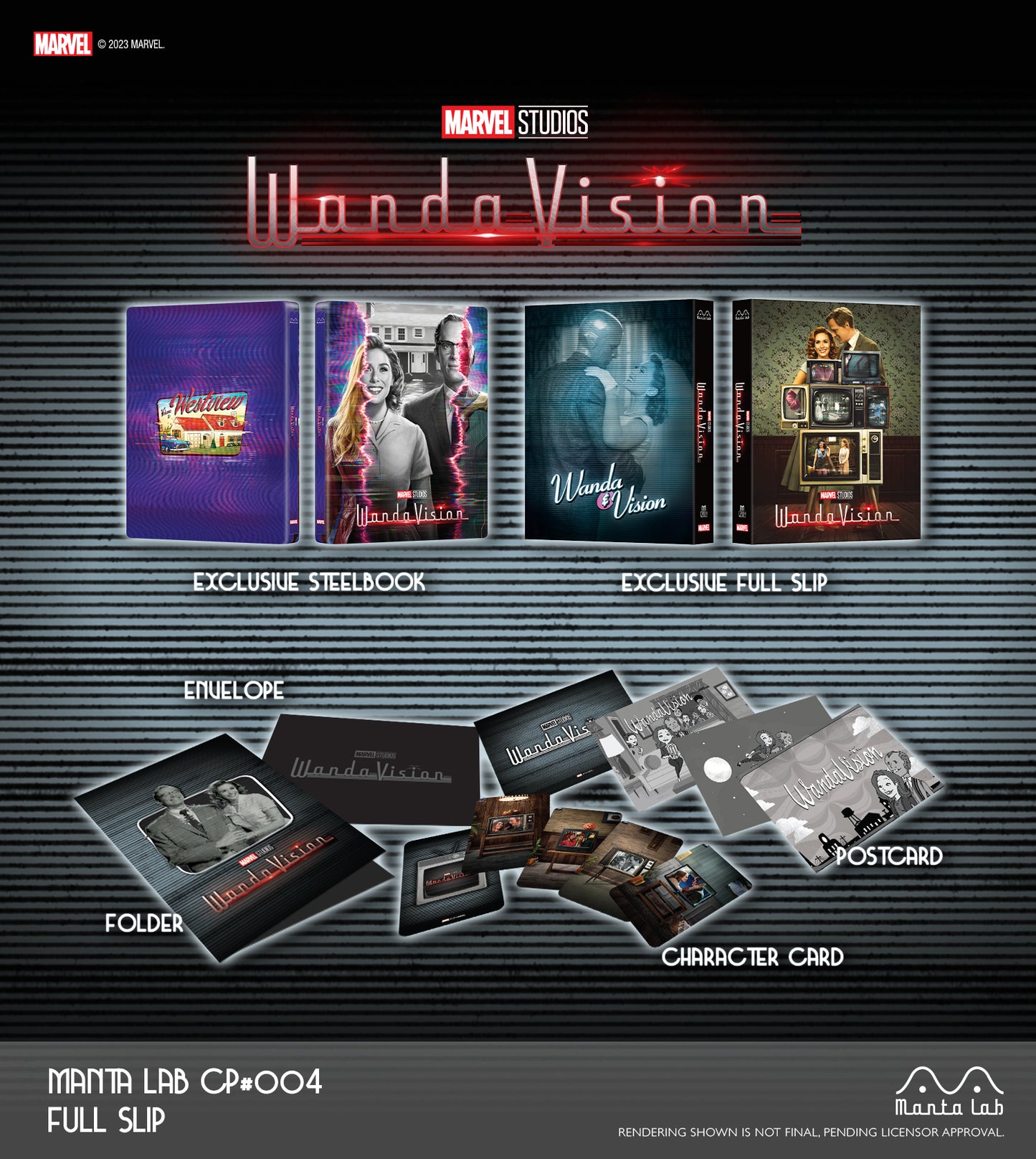 WandaVision Steelbook Manta Lab MCP#004 One Click Box (Discless)
