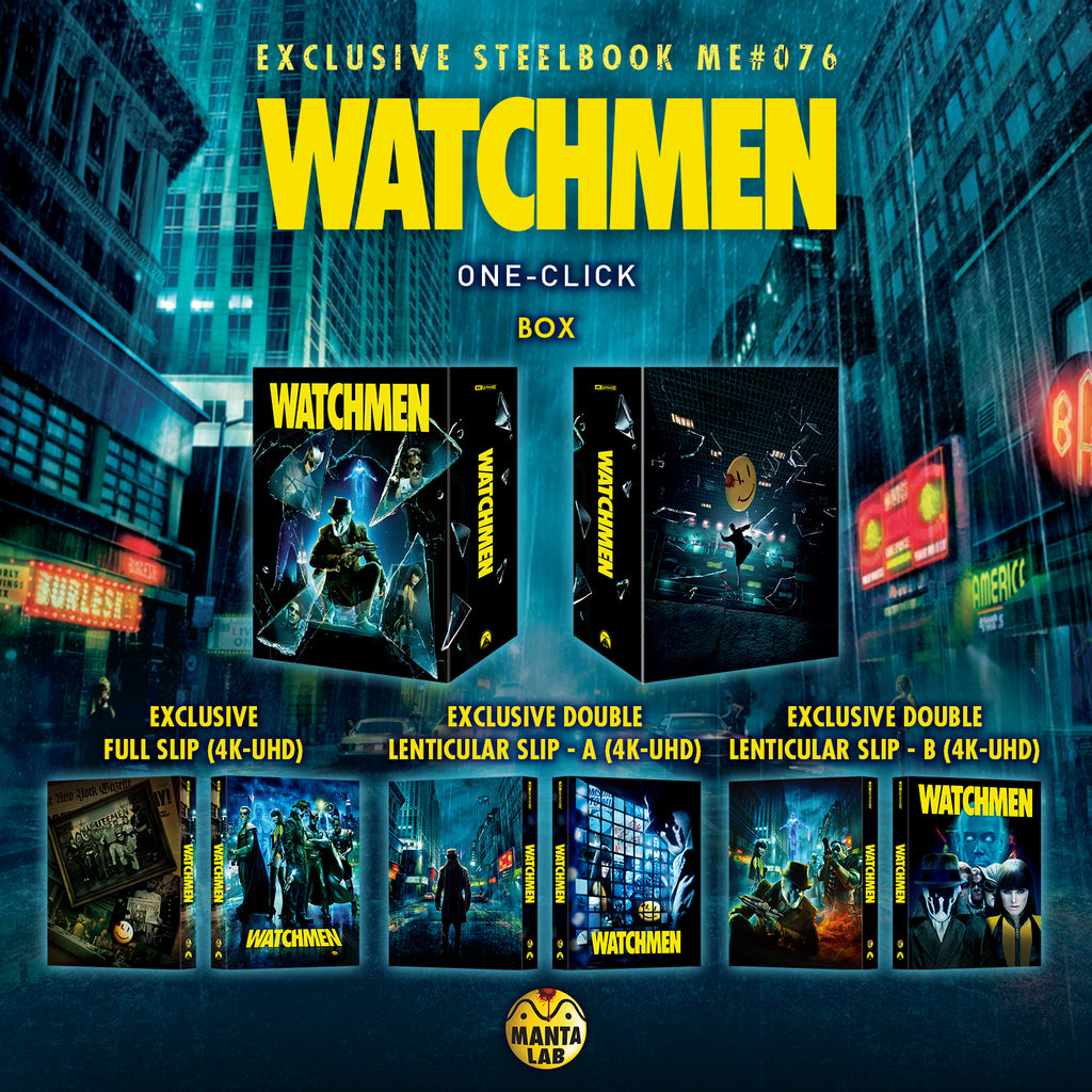 One Click Box Watchmen 4K Blu-ray Steelbook Manta Lab Exclusive ME#76 One Click Box ...