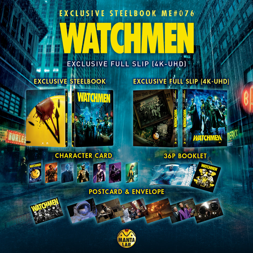 Watchmen 4K Blu-ray Steelbook Manta Lab Exclusive ME#76 Full Slip