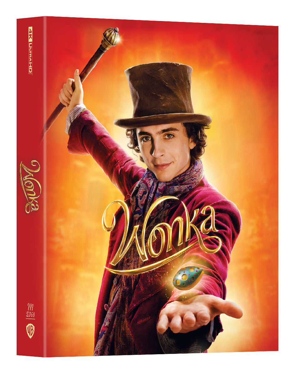 Wonka 4K Blu-ray Steelbook Manta Lab Exclusive ME#68 Double Lenticulaire Fourreau Intégral B
