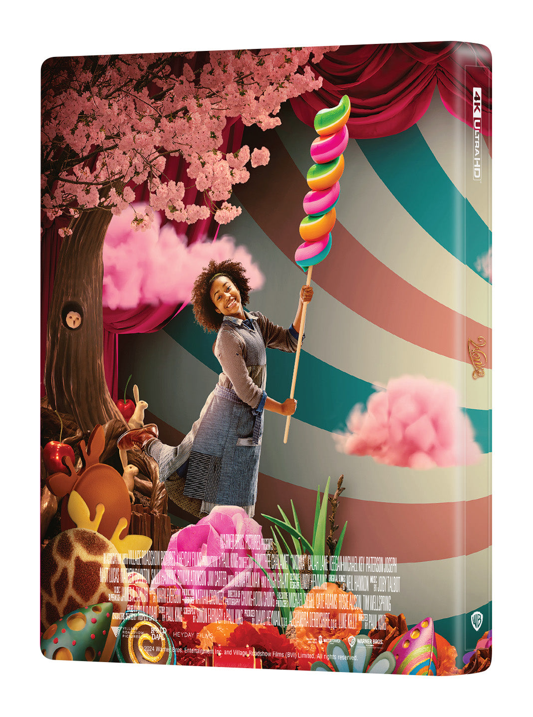 Wonka 4K Blu-ray Steelbook Manta Lab Exclusive ME#68 Double Lenticular Full Slip A - PREORDER