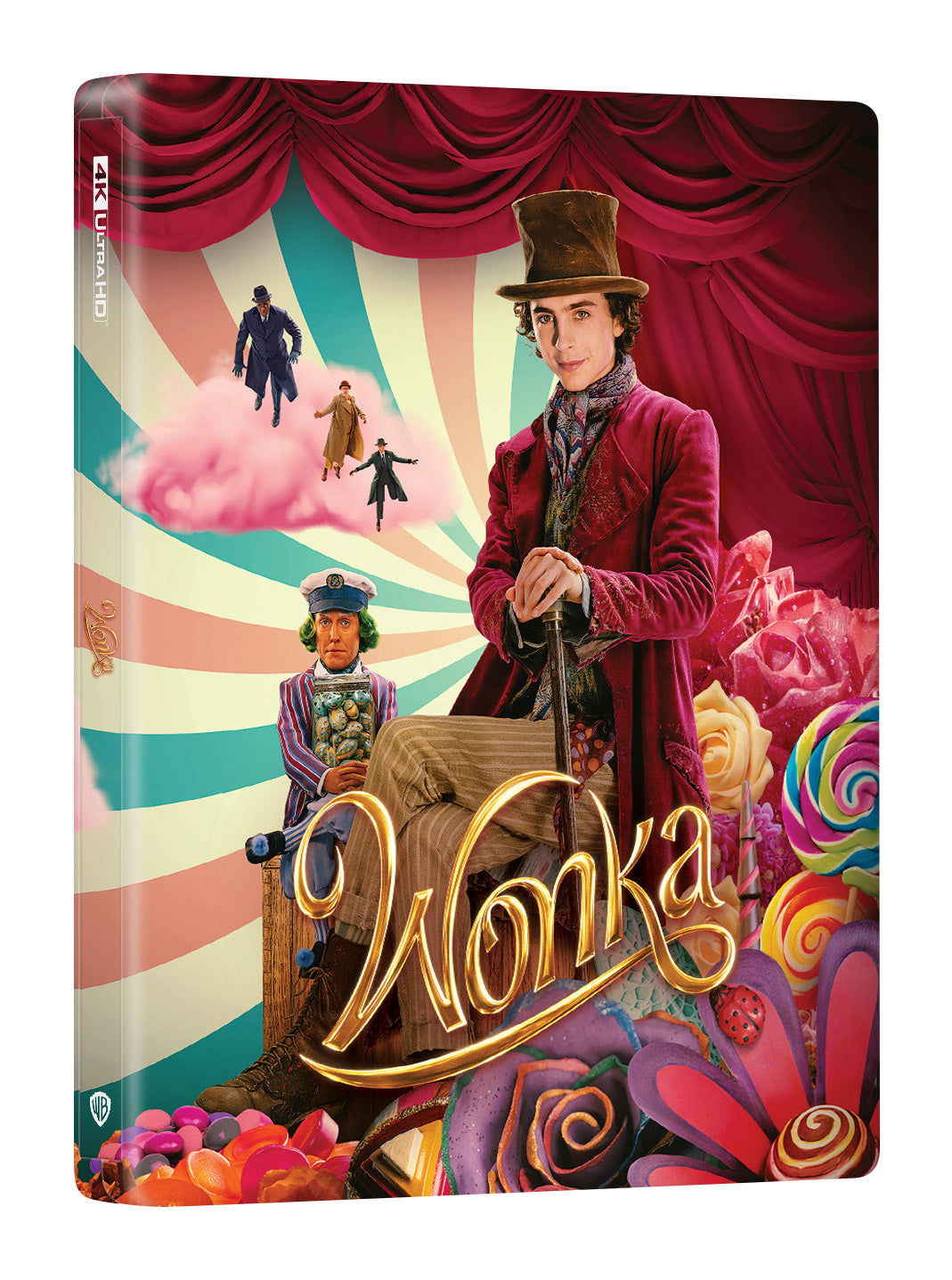 Wonka 4K Blu-ray Steelbook Manta Lab Exclusive ME#68 Double Lenticular Full Slip B