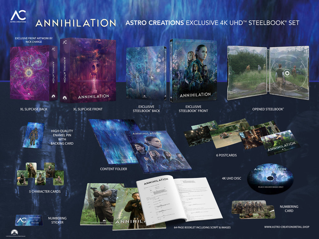 Annihilation 4K Blu-ray Steelbook Astro Creations Exclusive JAX-002 - One Click Box Set - PREORDER
