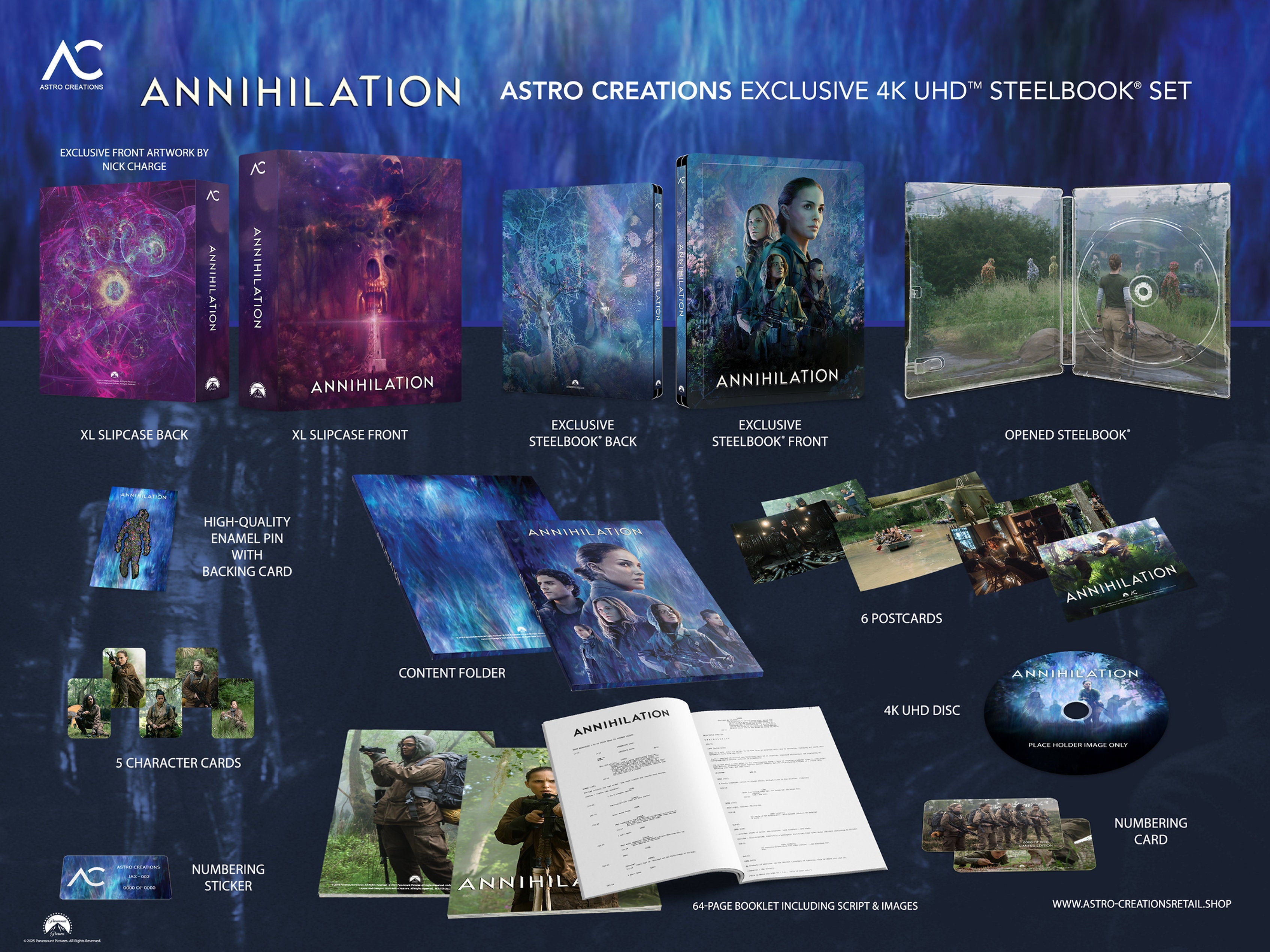 Annihilation 4K Blu-ray Steelbook Astro Creations Exclusive JAX-002 - Coffret One Click - PRÉCOMMANDE