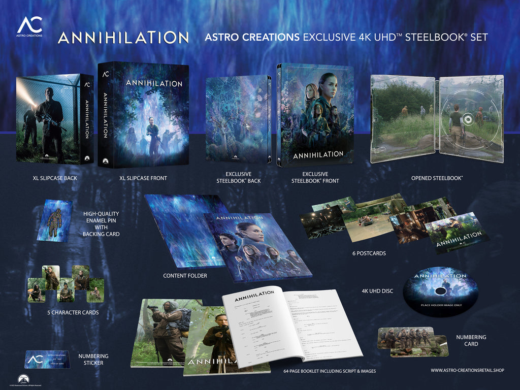Annihilation 4K Blu-ray Steelbook Astro Creations Exclusive JAX-002 - One Click Box Set - PREORDER