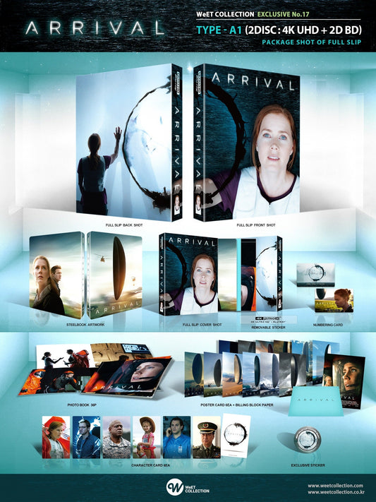 Arrival 4K Blu-ray Steelbook WeET Collection Exclusive #17 Full Slip A1