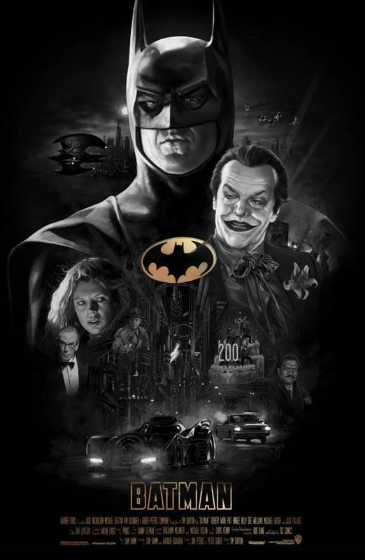 Batman 1989 - Ruiz Burgos (2020) Variant Screen Print