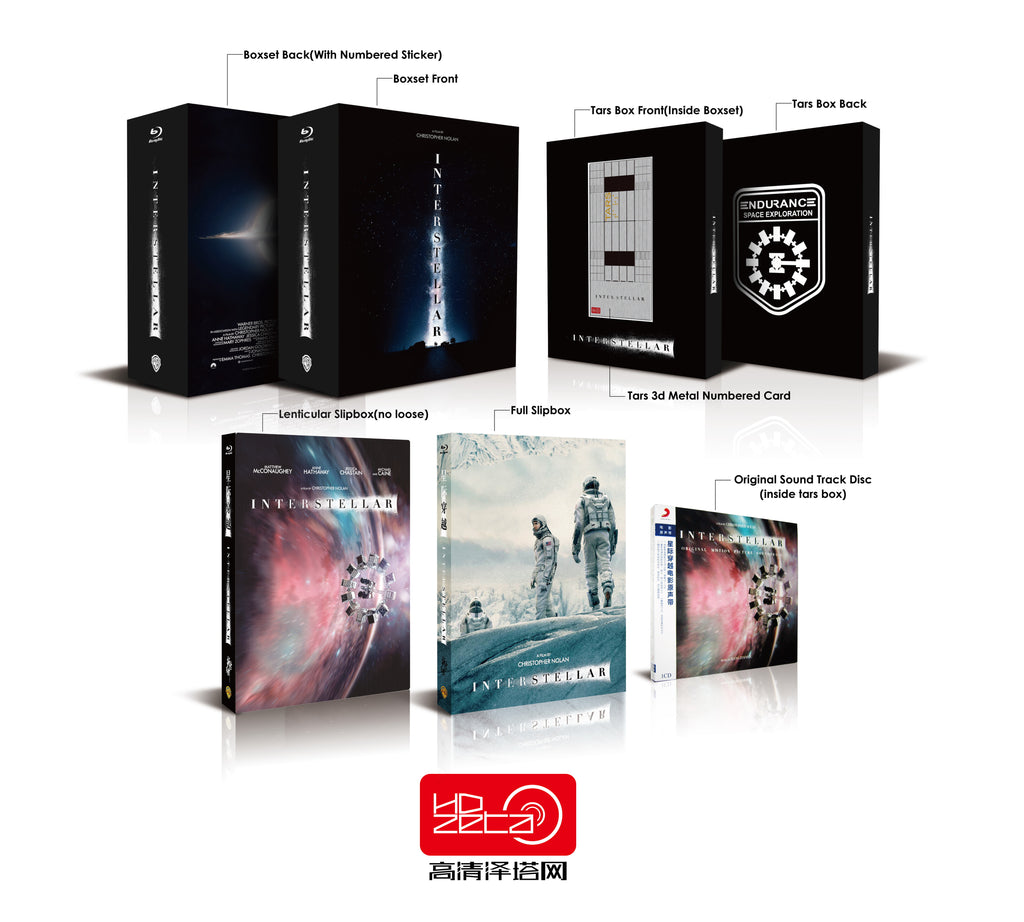 Interstellar Blu-ray Steelbook HDzeta Exclusive Gold Label One Click Box Set