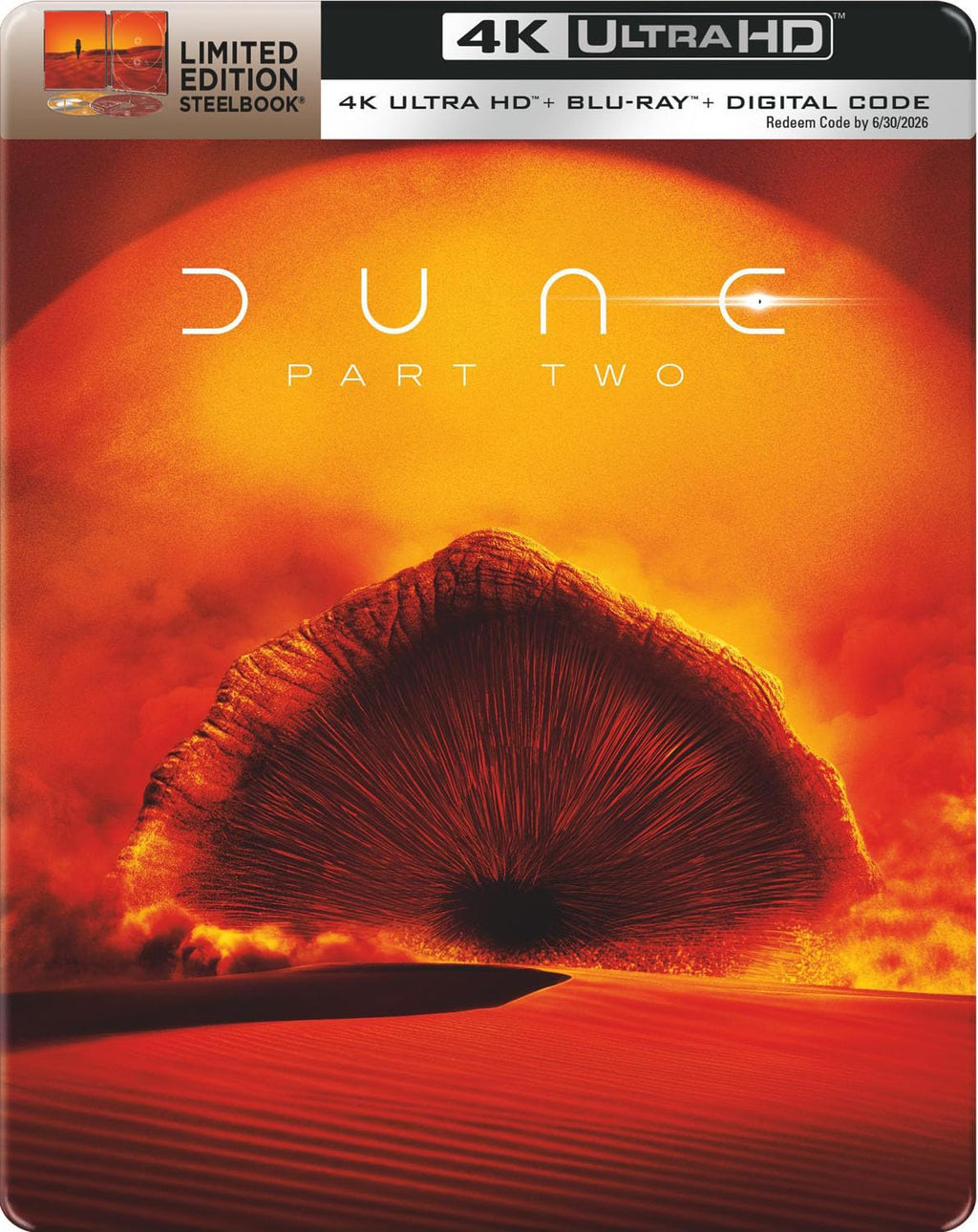 Dune : Deuxième partie Steelbook (4K UHD + Blu-ray + Copie numérique)