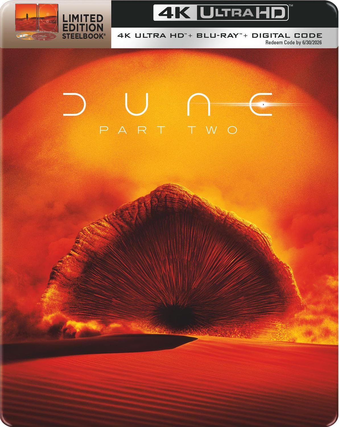Dune : Deuxième partie Steelbook (4K UHD + Blu-ray + Copie numérique)