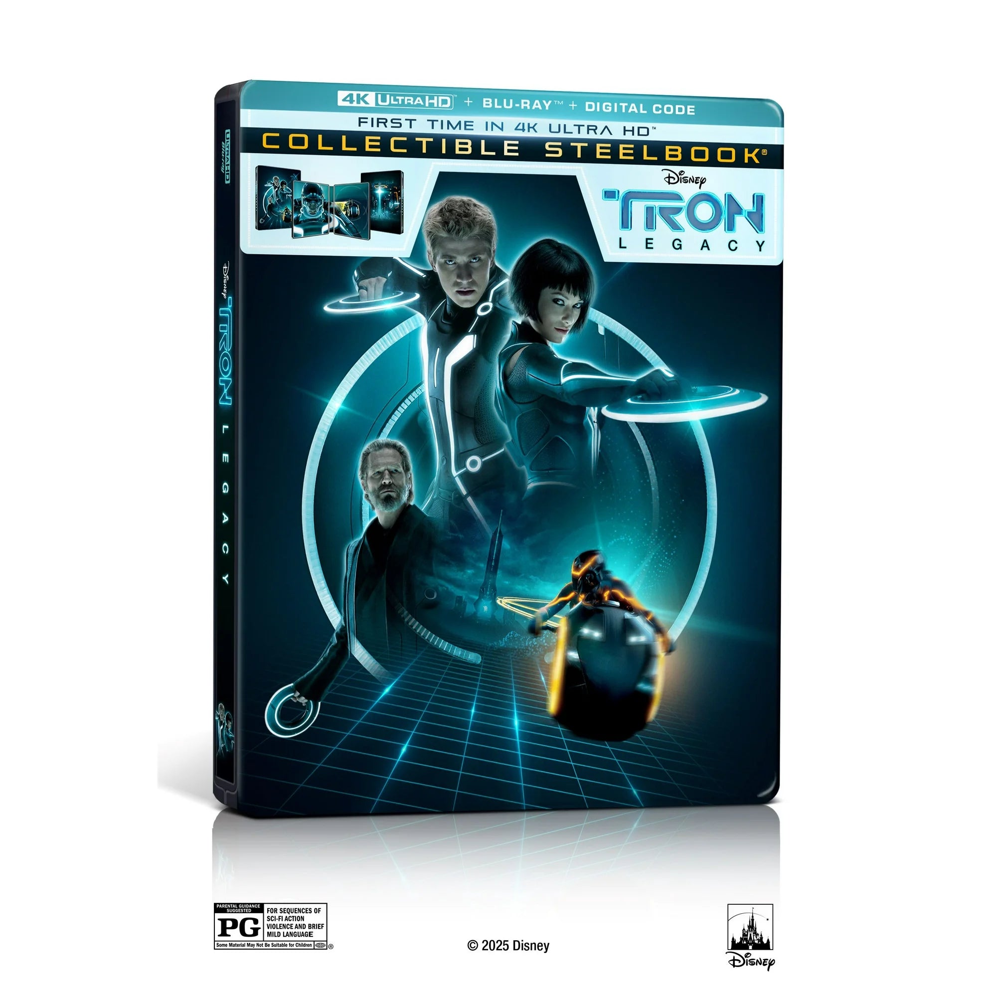 Coffret Steelbook 4K Ultra HD Tron et Tron Legacy + Blu-ray + Digital 4K