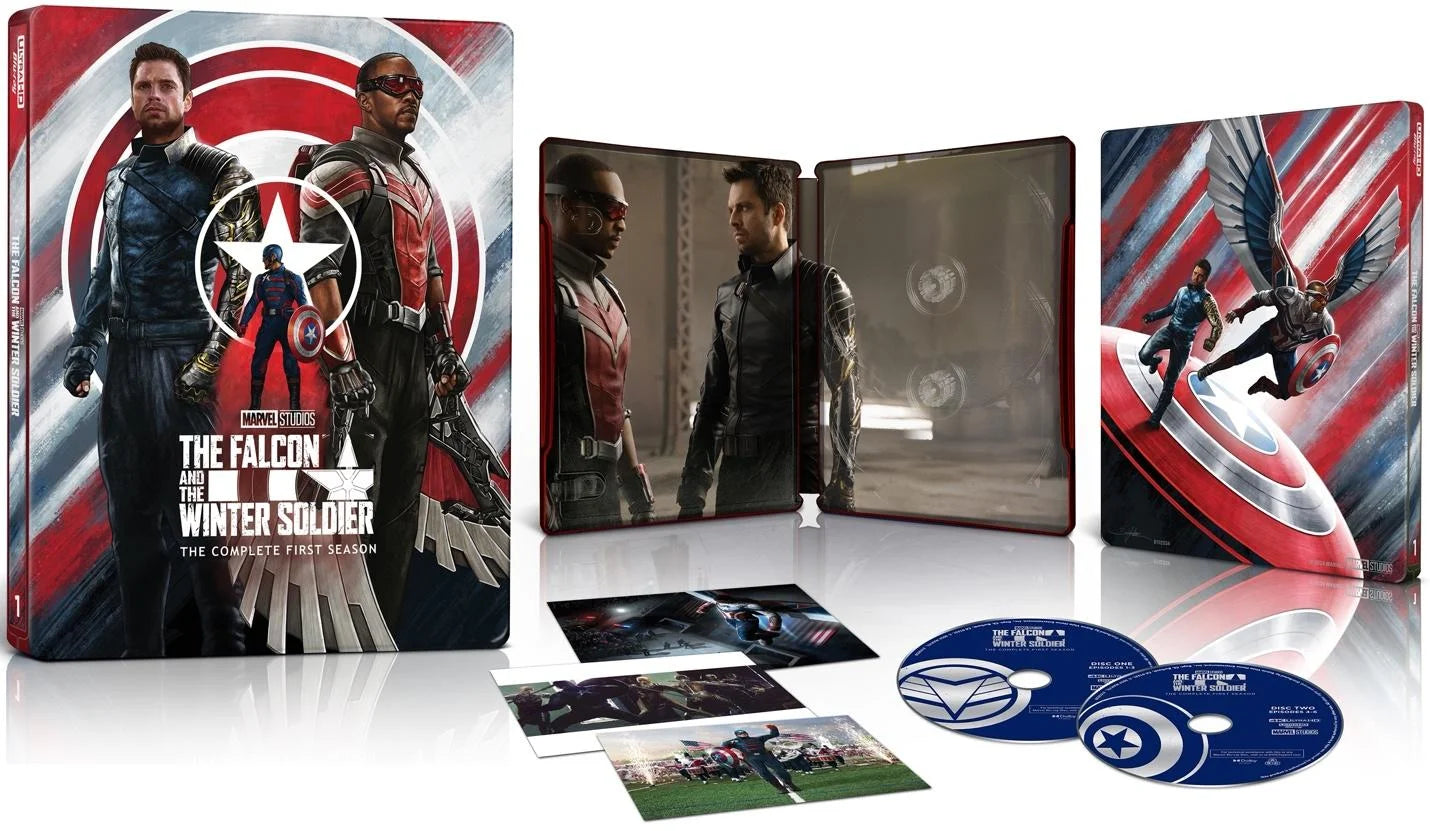 Coffret Steelbook 4K UHD Moon Knight Saison 1, The Falcon and the Winter Soldier Saison 1, Obi-Wan Kenobi Saison 1 et Andor Saison 1 - Précommande