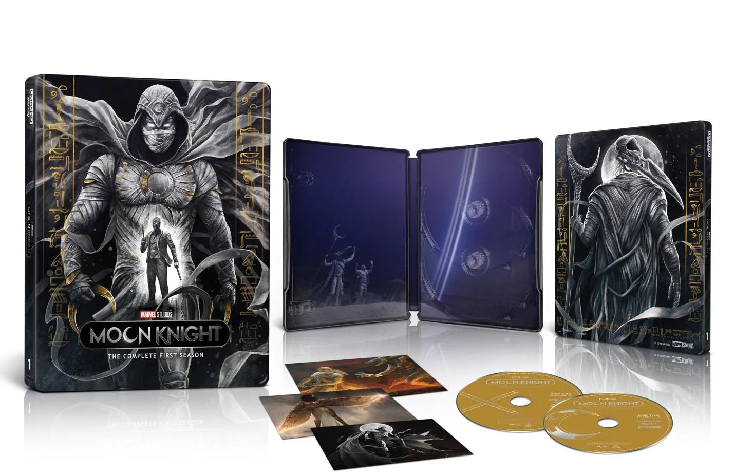 Coffret Steelbook 4K UHD Moon Knight Saison 1, The Falcon and the Winter Soldier Saison 1, Obi-Wan Kenobi Saison 1 et Andor Saison 1 - Précommande