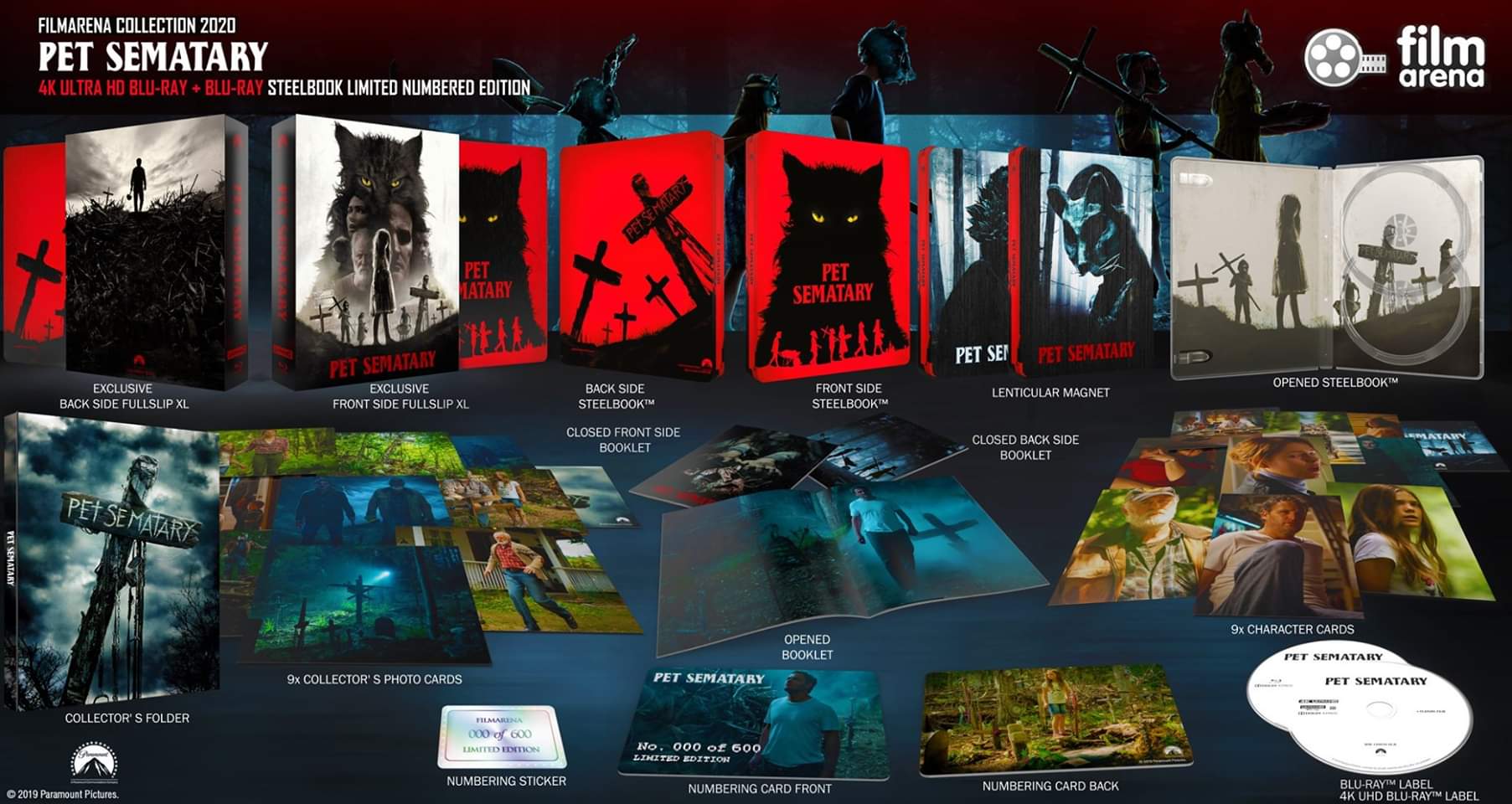 Simetierre (2019) Blu-ray 4K+2D Steelbook Collection Filmarena n° 25 XL Coffret