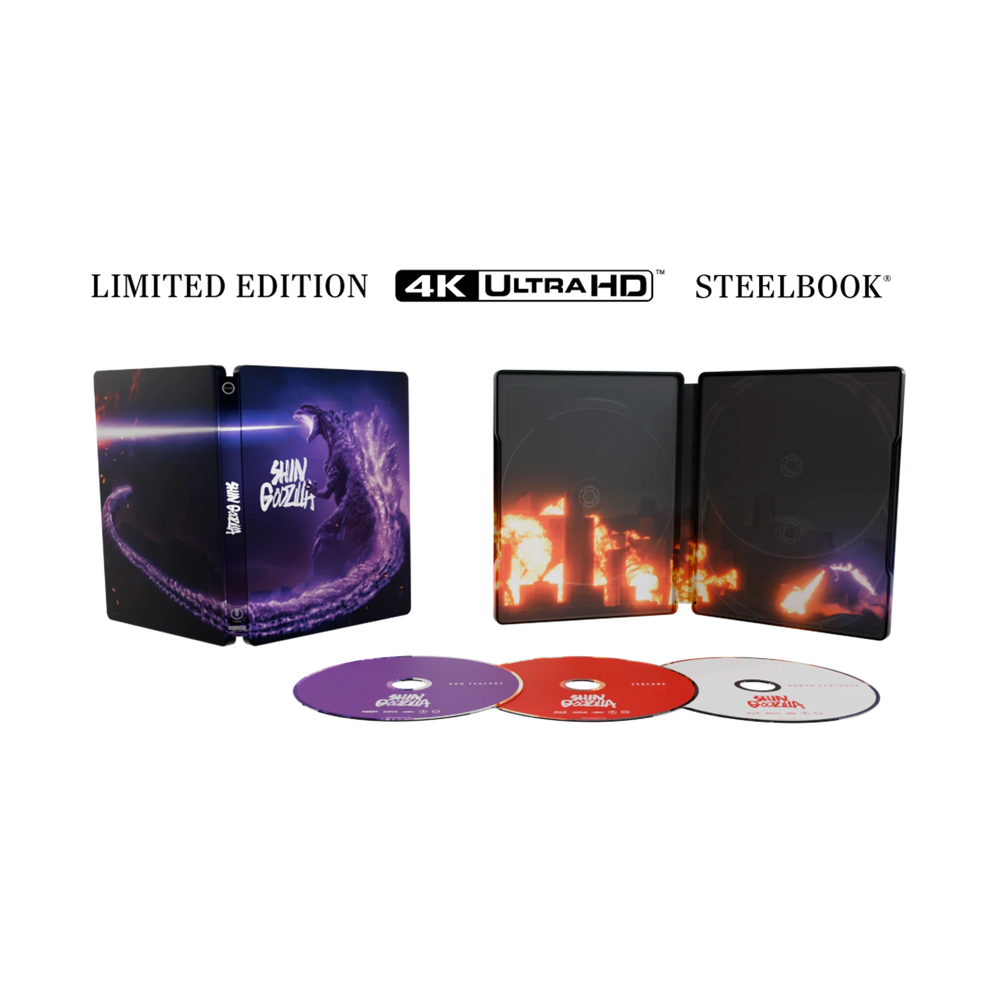 Shin Godzilla (Shin Gojira) Édition Limitée Steelbook 4K Ultra HD + Blu-ray
