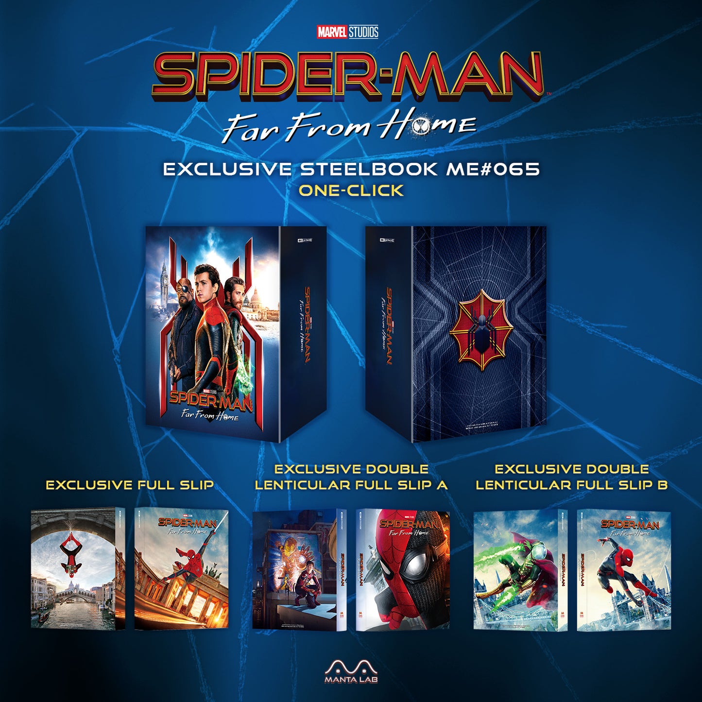 Spider-Man: Far From Home 4K Blu-ray Steelbook Manta Lab Exclusive ME#65 HDN GB Pre-Order One Click