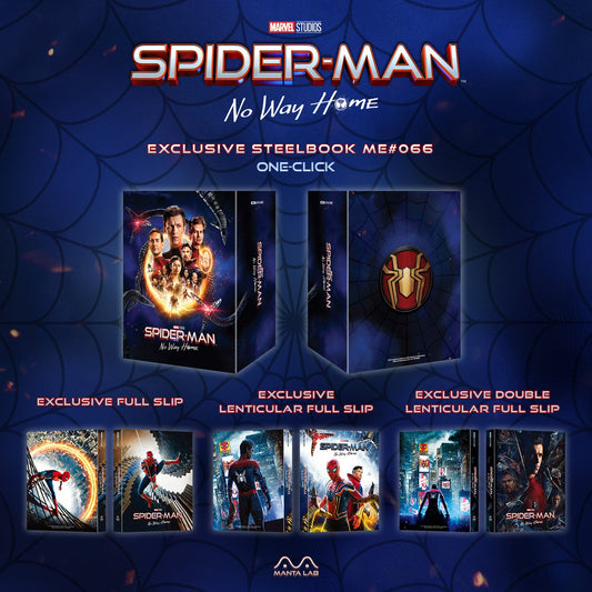 Spider-Man: No Way Home 4K Blu-ray Steelbook Manta Lab Exclusive ME#66 One Click