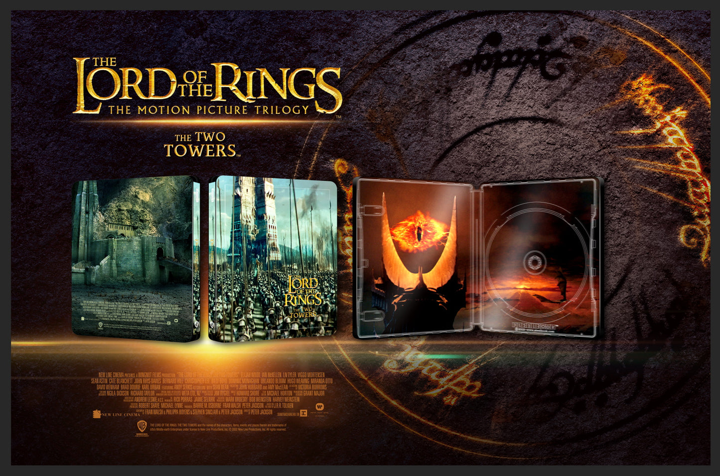 The Lord Of The Rings Trilogy 4K Blu-ray Steelbook Blufans Exclusive #100 #101 #102 Triple Box Set