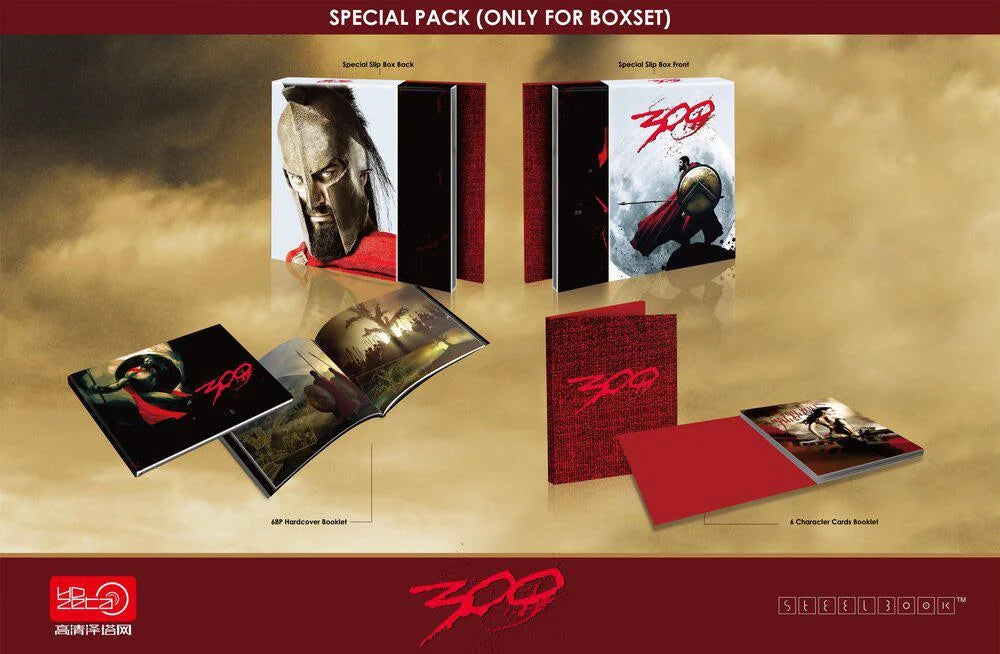 300 4K Blu-ray Steelbook HDzeta Exclusive Gold Label One Click Box Set