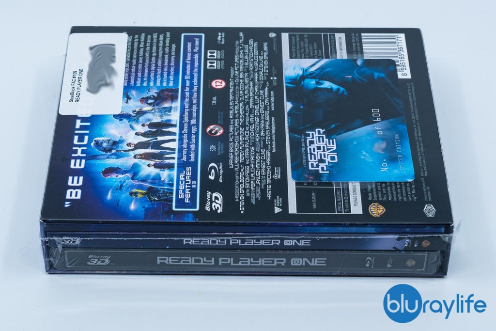 Ready Player One Blu-ray 3D+2D Steelbook Collection Filmarena n° 109 Lenticulaire XL Fourrure intégrale