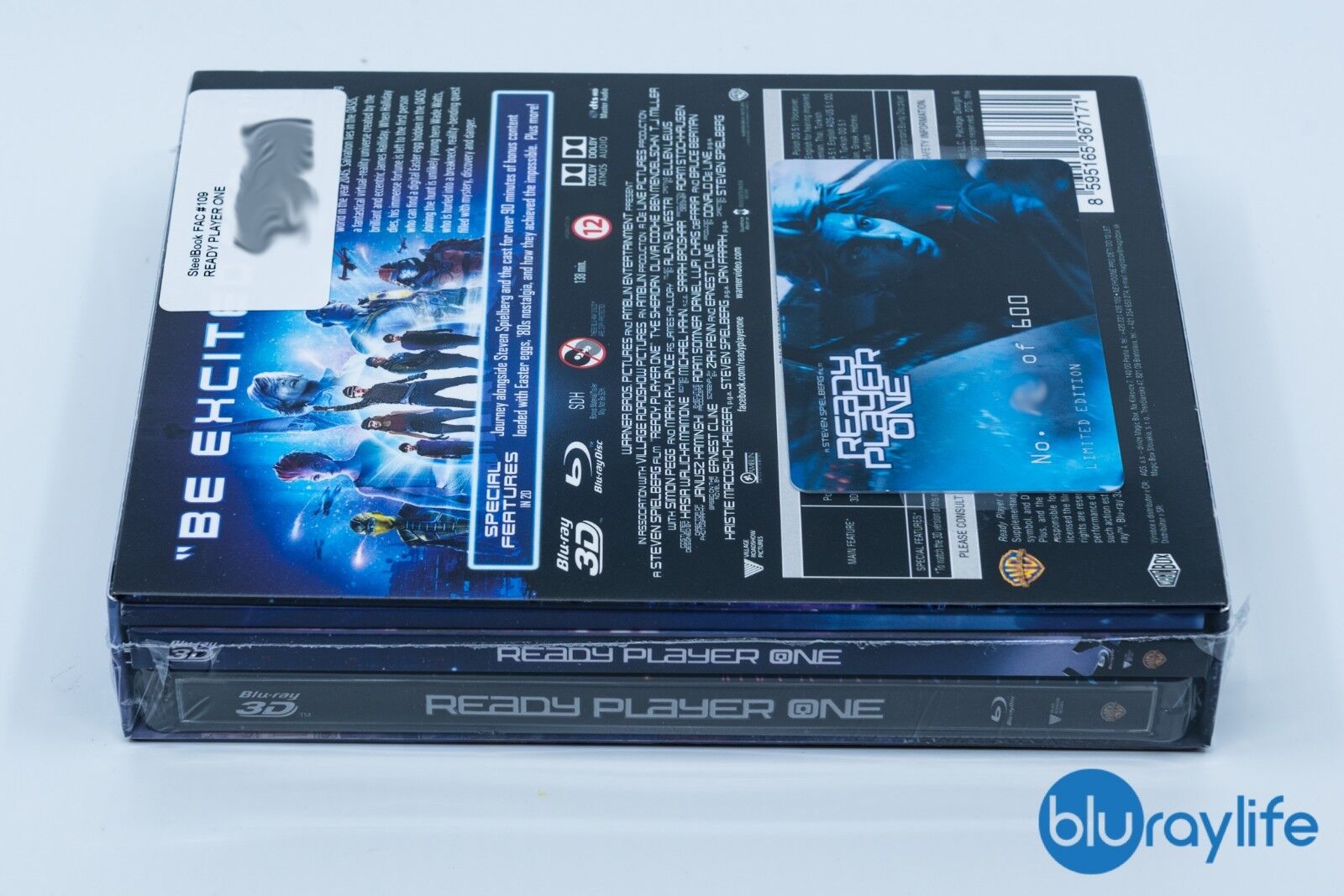 Ready Player One Blu-ray 3D+2D Steelbook Collection Filmarena n° 109 Lenticulaire XL Fourrure intégrale