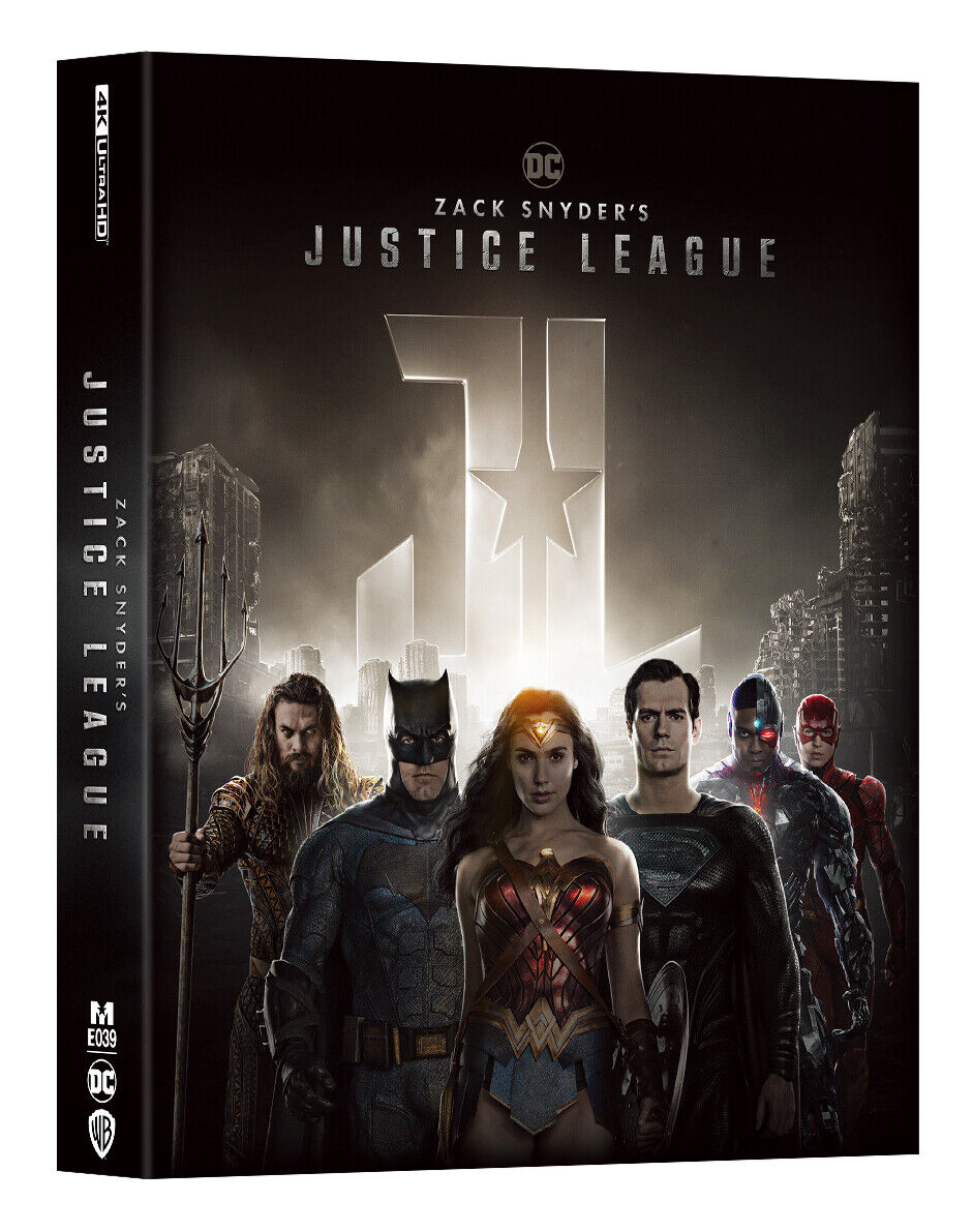 Zack Snyder's Justice League 4K Blu-ray Steelbook Manta Lab Exclusive ME#39 Lenticular Full Slip