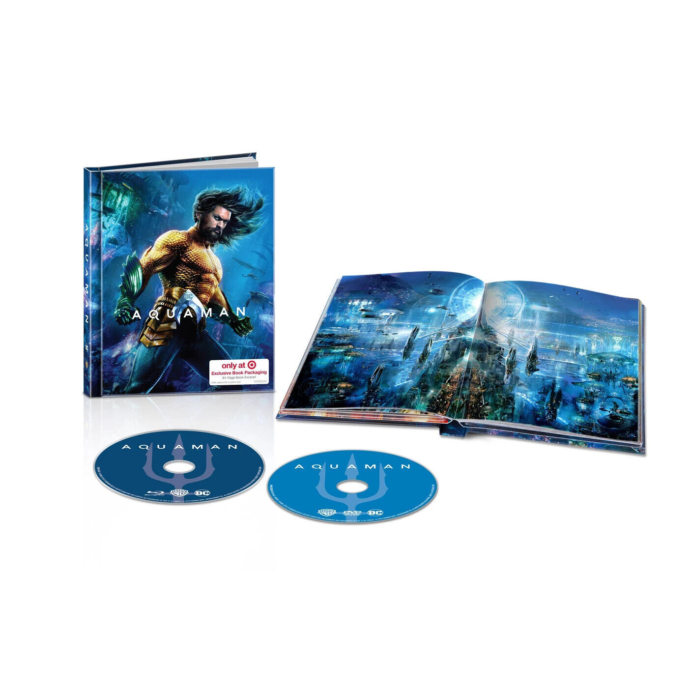 Aquaman  4K UHD + Blu-ray + Digital Target Exclusive 64 Page Digibook