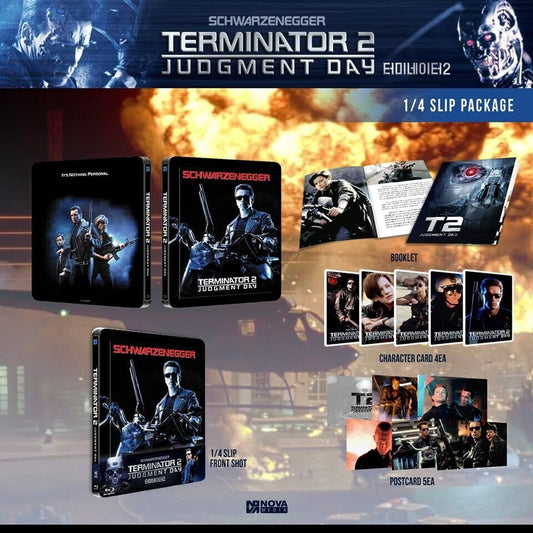 Terminator 2: Judgement Day Blu-ray Steelbook Novamedia Exclusive #10 1/4 Quarter Slip