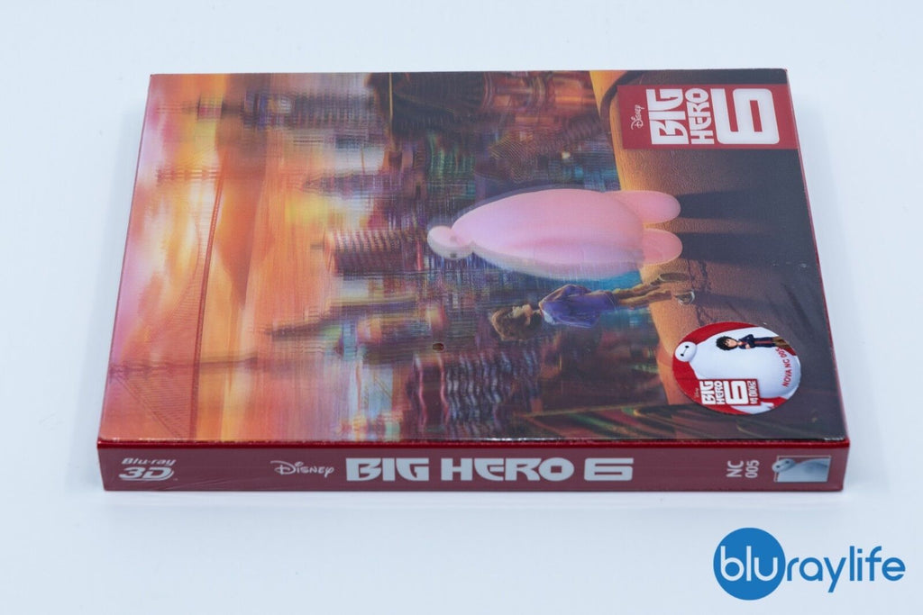 Big Hero 6 Blu-ray 3D+2D Blu-ray SteelBook Novamedia Choice n° 5 avec pochette lenticulaire