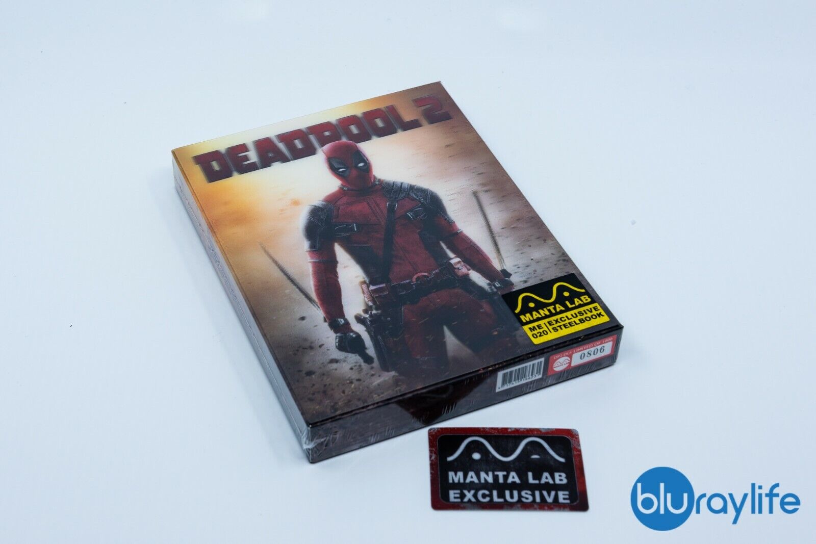 Blu-ray SteelBook Deadpool 2, édition exclusive Manta Lab ME#20, double lenticulaire