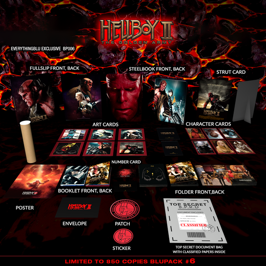Hellboy 2 4K + Bonus Blu-ray Steelbook EverythingBlu BPS#006 Exclusive Full Slip