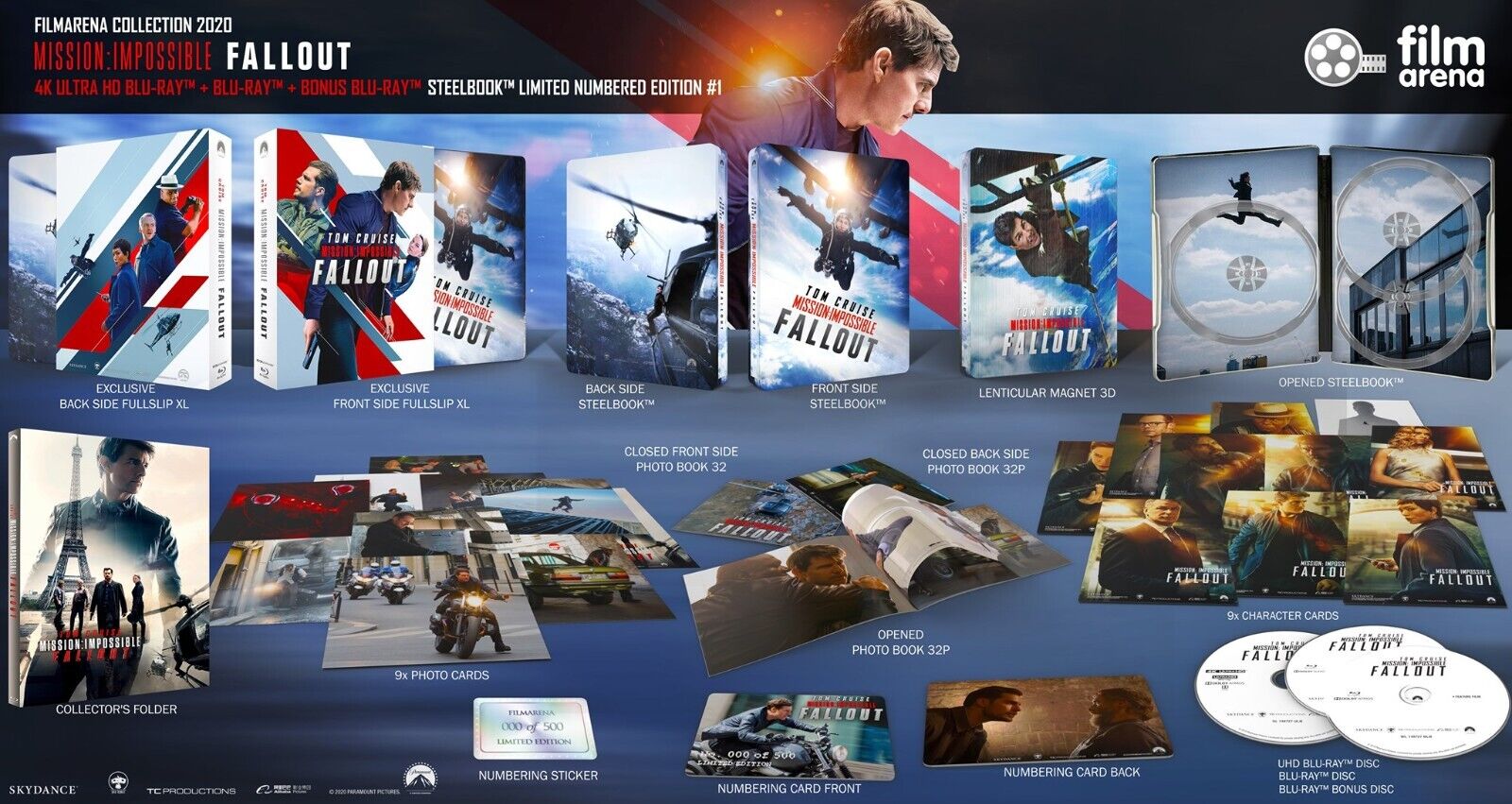 Mission: Impossible - Fallout 4K+2D Blu-ray Steelbook Filmarena Collection #132 Hard Box Set