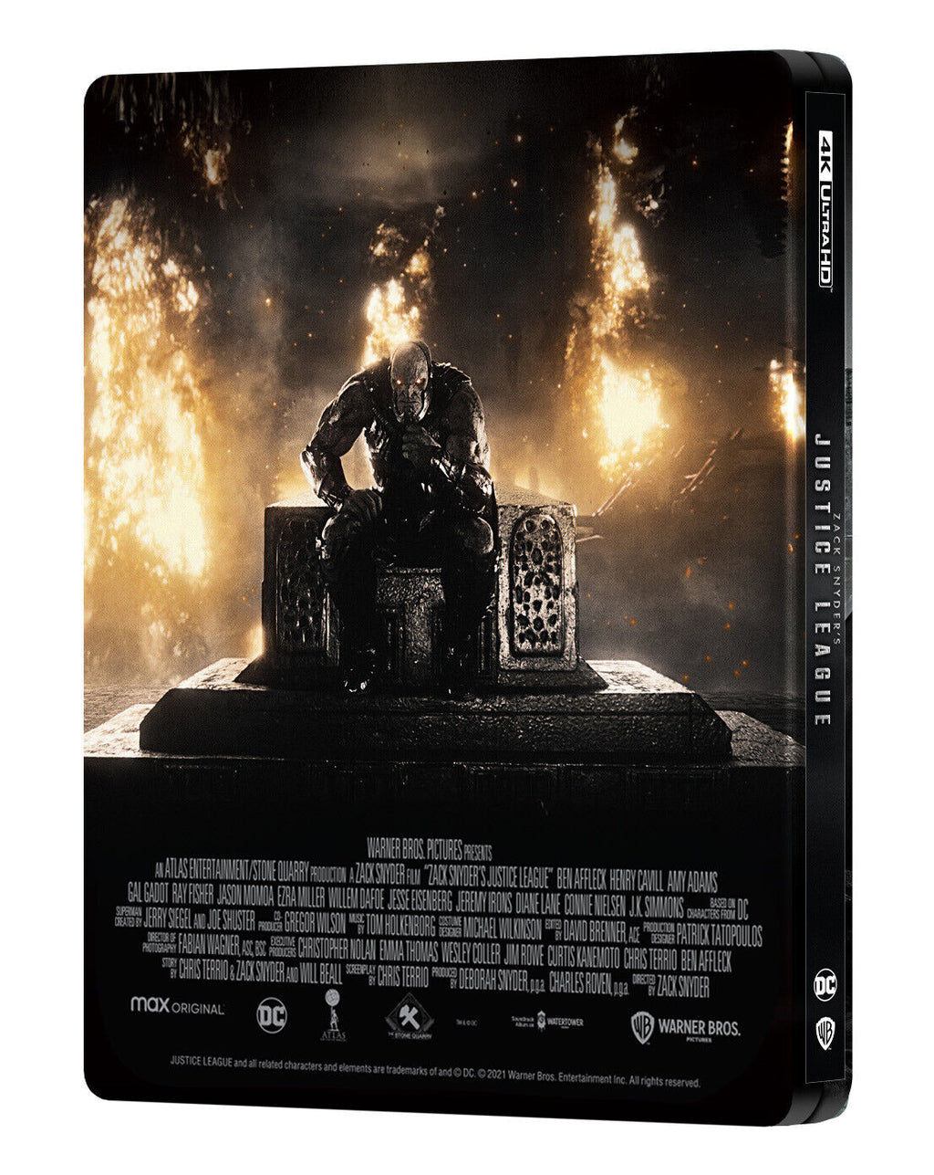 Zack Snyder's Justice League 4K Blu-ray Steelbook Manta Lab Exclusive ME#39 Lenticulaire Full Slip