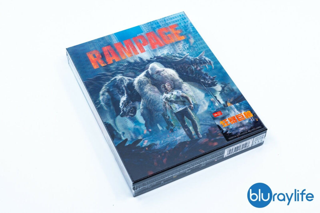 Édition Steelbook Steelbook lenticulaire HDzeta argentée pour le Blu-ray Rampage 3D+2D