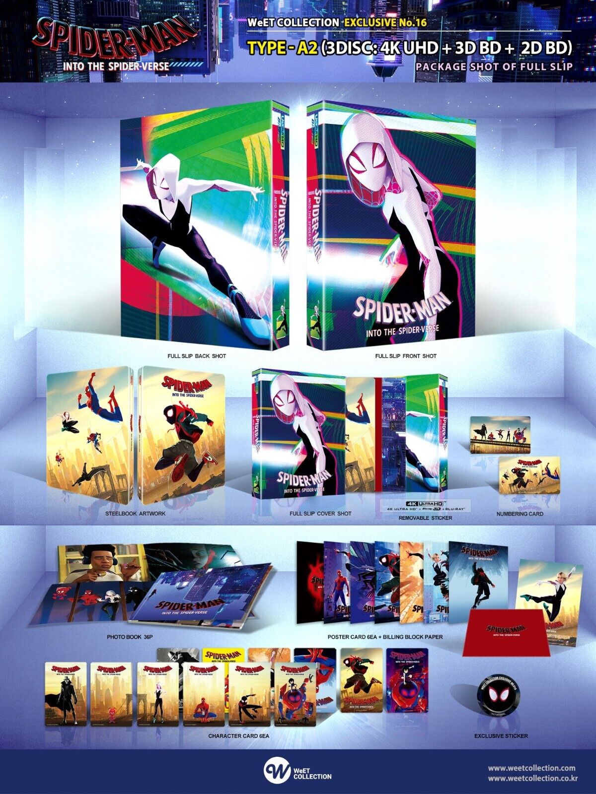 Spider-Man: New Generation 4K Blu-ray Steelbook Collection WeET Exclusive #16 Coffret One Click