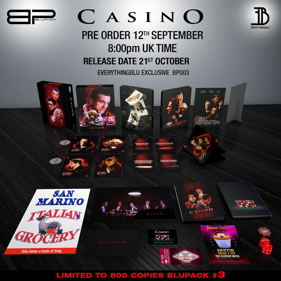 Coffret Steelbook Blu-ray 4K Casino EverythingBlu BP#003 Exclusif avec fourreau