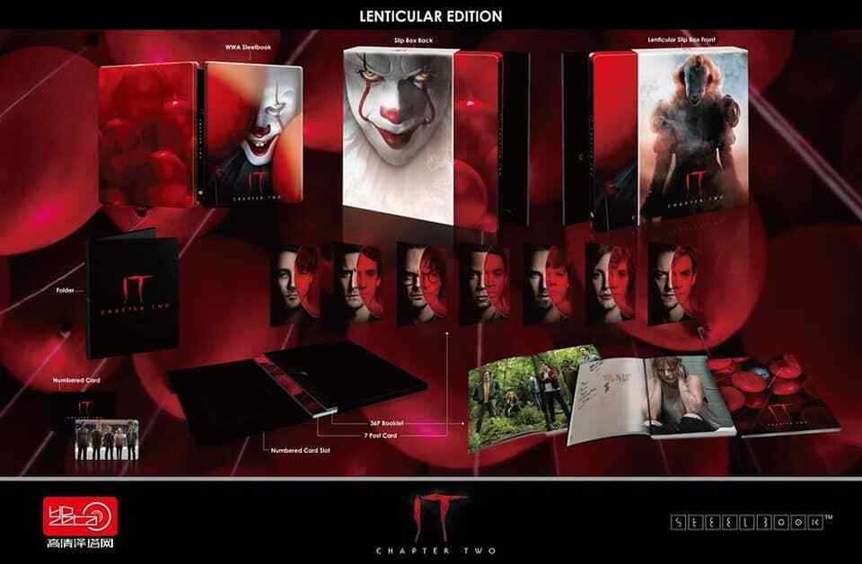 Coffret Steelbook One Click de Ça Chapitre 2, édition limitée HDzeta, étiquette argentée exclusive