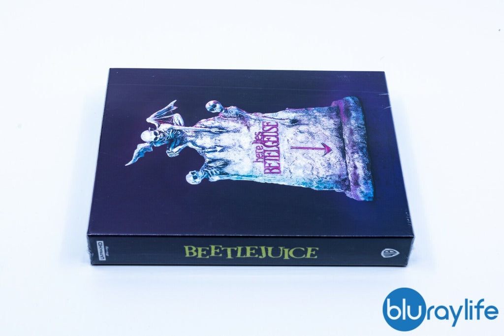 Beetlejuice 4K Blu-ray Steelbook, pochette lenticulaire, étiquette argentée HDzeta