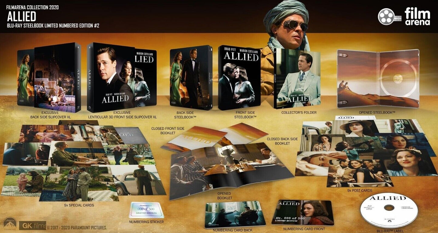 Allied Blu-ray Steelbook Filmarena Collection #137 Box Set