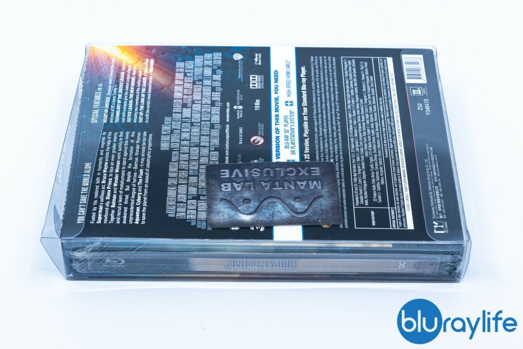 Justice League 3D Blu-ray Steelbook Manta Lab Exclusive ME#15 Double Lenticular Full Slip