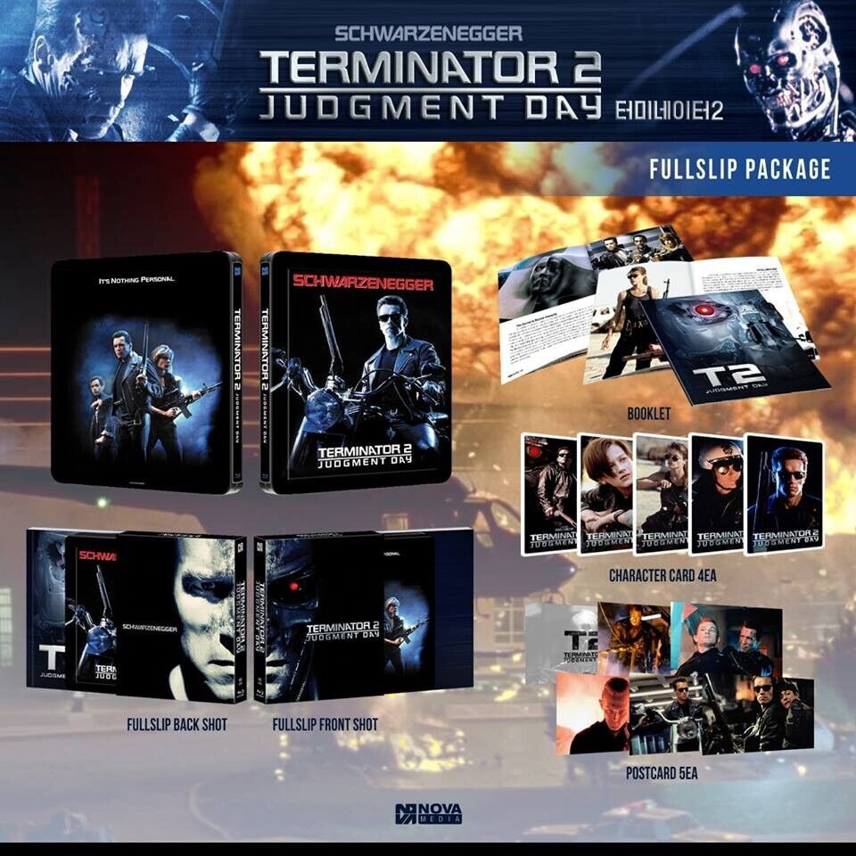 Terminator 2: Judgement Day Blu-ray Steelbook Novamedia Exclusive #10 Full Slip