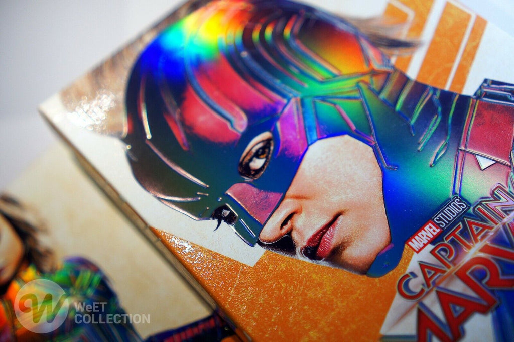 Captain Marvel 4K + Blu-ray 2D Steelbook Collection WeET Exclusive #5 Full Slip A1