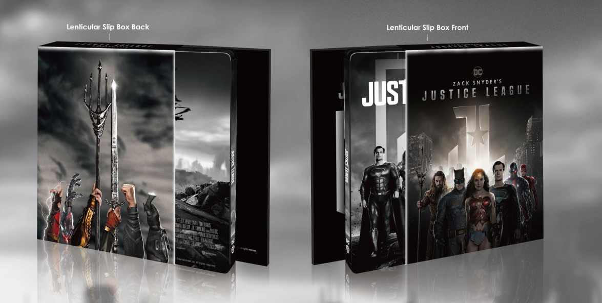 Coffret Steelbook Blu-ray 4K+2D HDzeta exclusif Gold Label One Click de la Ligue des Justiciers de Zack Snyder