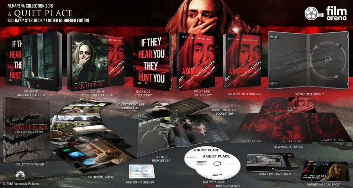 A Quiet Place Blu-ray Steelbook Filmarena Collection #108 XL Full Slip