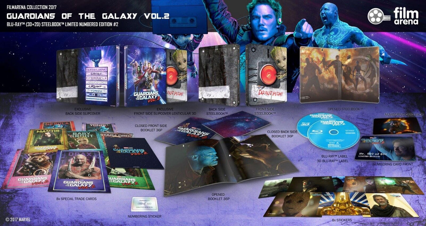 Guardians of the Galaxy Vol. 2 Blu-ray SteelBook Filmarena Collection