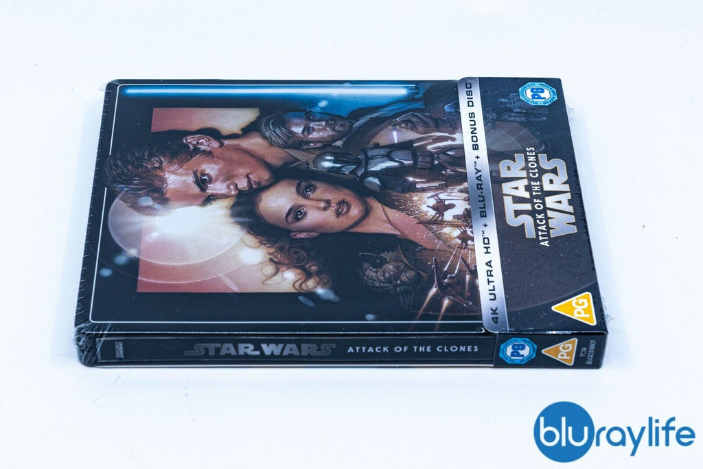 Star Wars : Épisode II - L'Attaque des clones (2002) Blu-ray 4K Steelbook, édition exclusive Zavvi