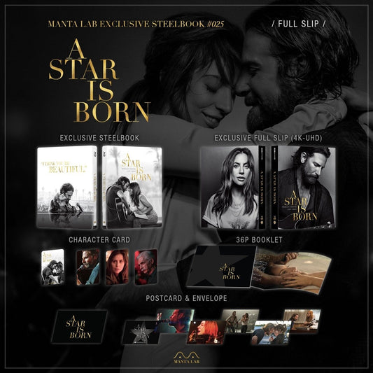 A Star Is Born 4K Steelbook Manta Lab ME#25 Full Slip Edition