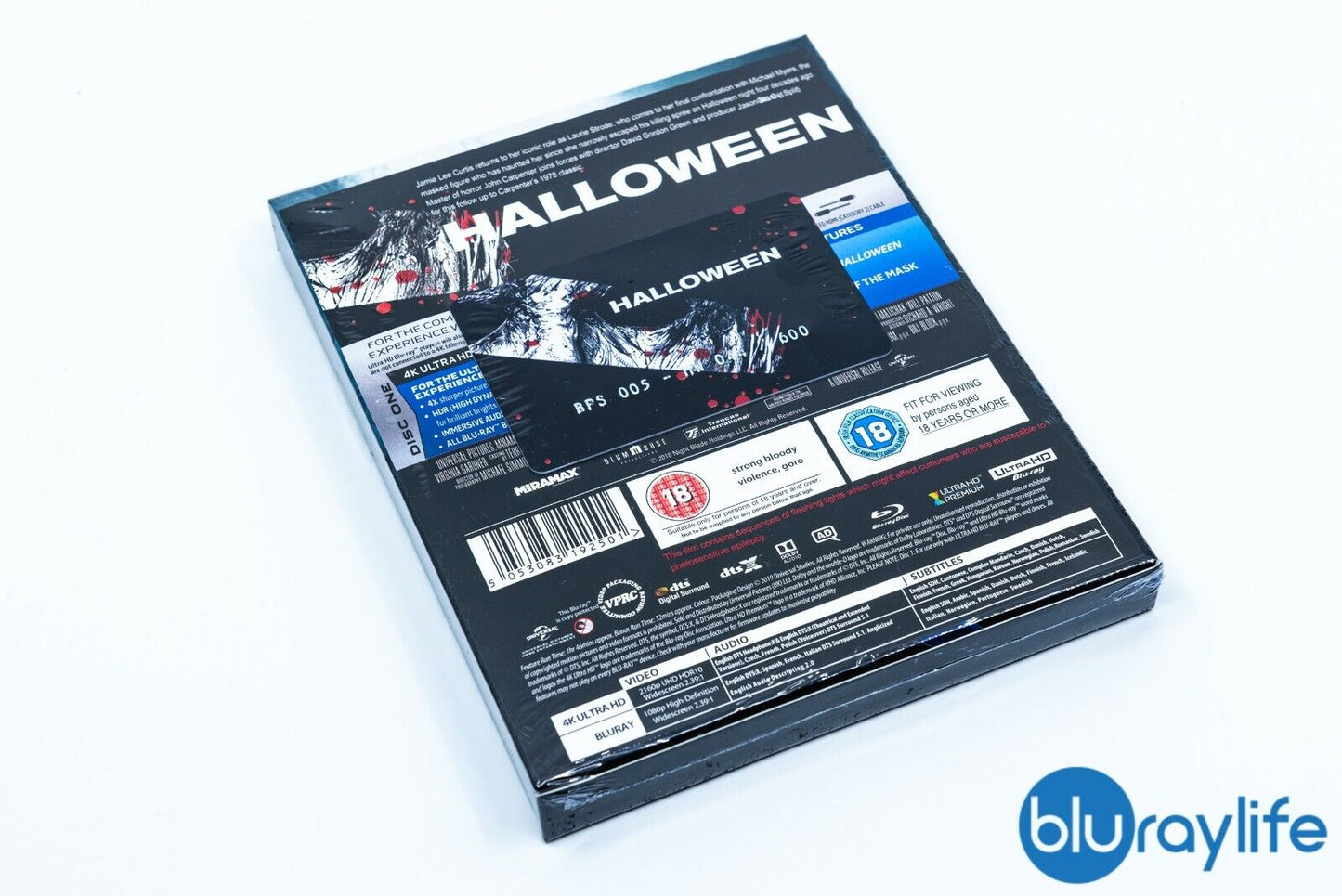 Halloween (2018) 4K + Bonus Blu-ray Steelbook EverythingBlu BPS#005 Exclusive Full Slip